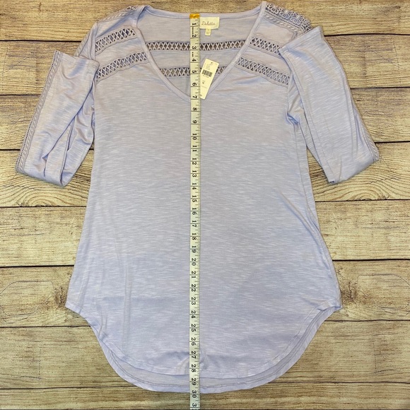 ANTHROPOLOGIE DELETTA Lavender Crochet Top - Picture 7 of 12